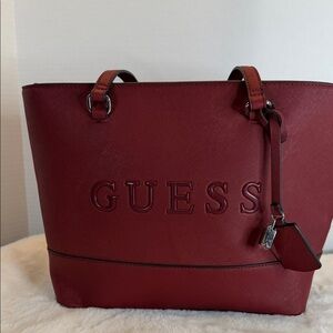 NWOT Guess Burgundy Women's Tote Bag